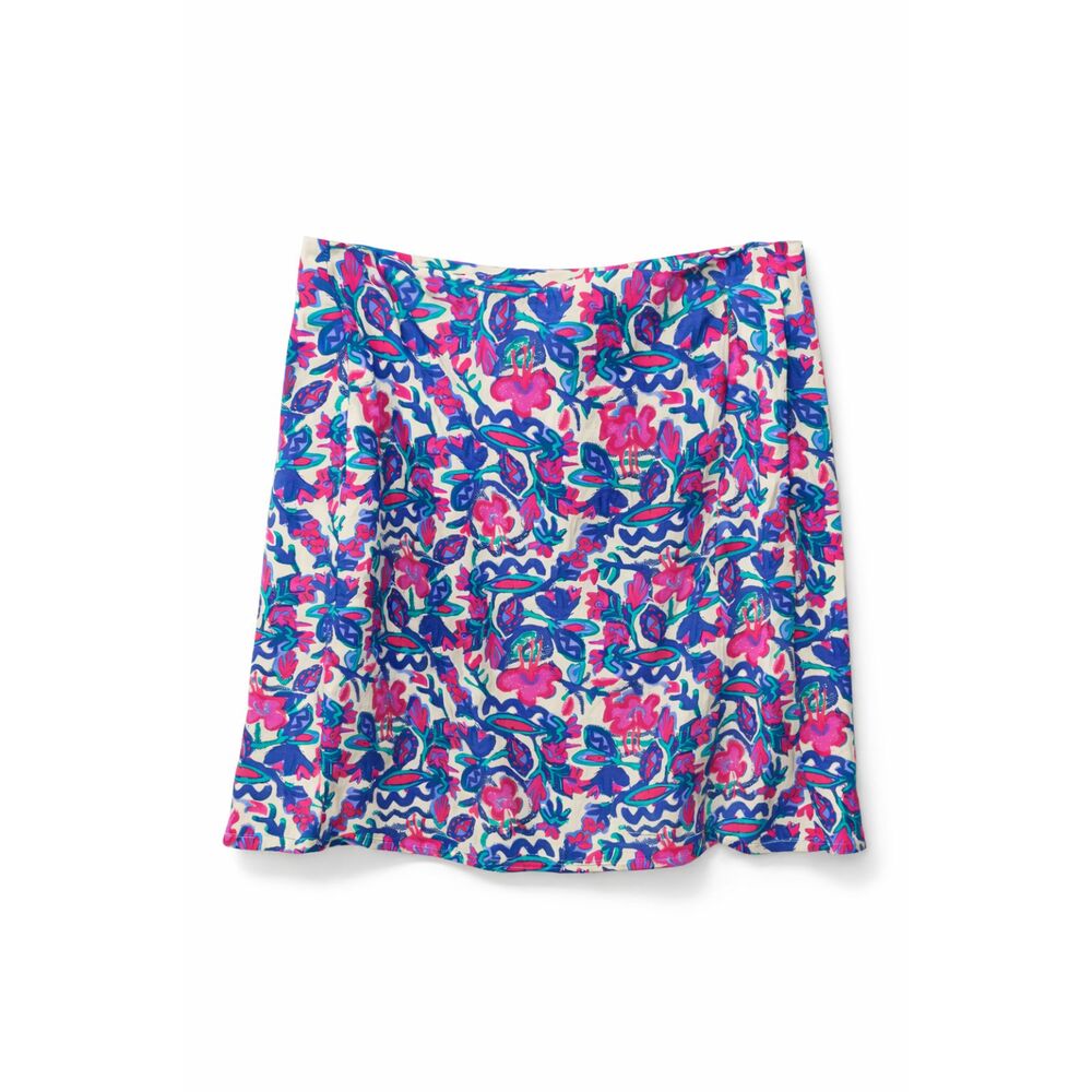 Sigrid Olsen Vintage 90s Floral Rayon Skirt Art Teacher Cottagecore 8 Artsy Chic